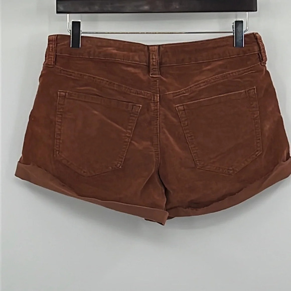 We The Free Corduroy Exposed Button Fly Roll Up Shorts in Bourbon - NEW - 26 - Picture 2 of 9
